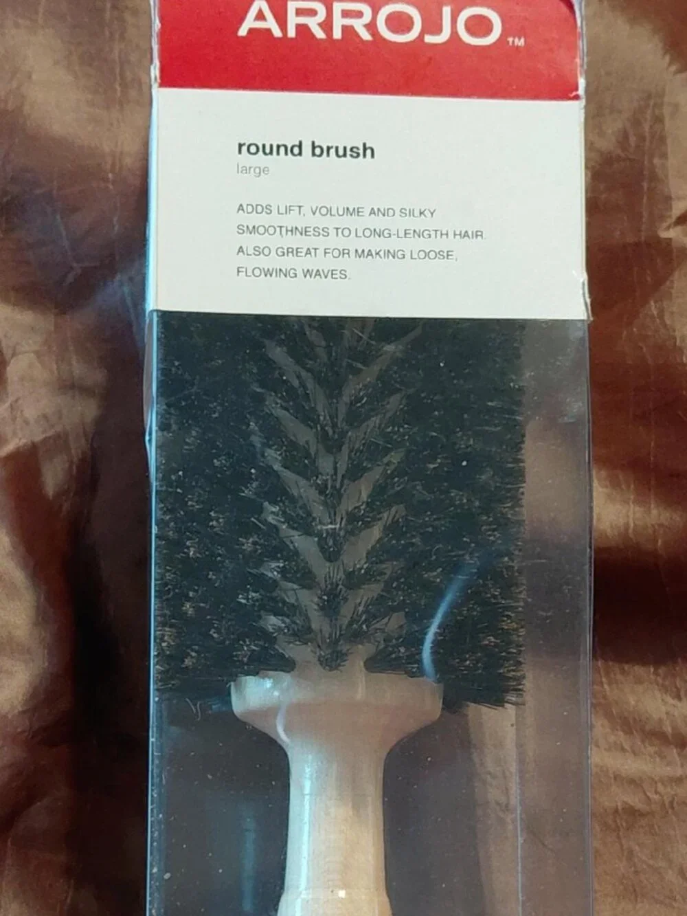 NIDB Arrojo Large Boar Bristle Round Hair Brush (AP B7)